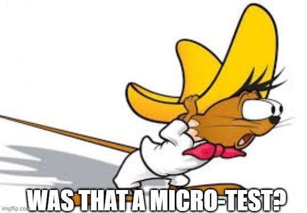 Micro-tests make incremental development faster